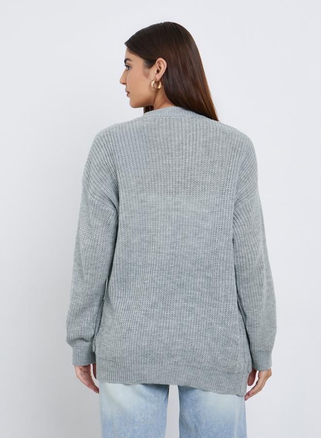 ستايلي كارديجان طويل مفتوح من الأمام - Image 4