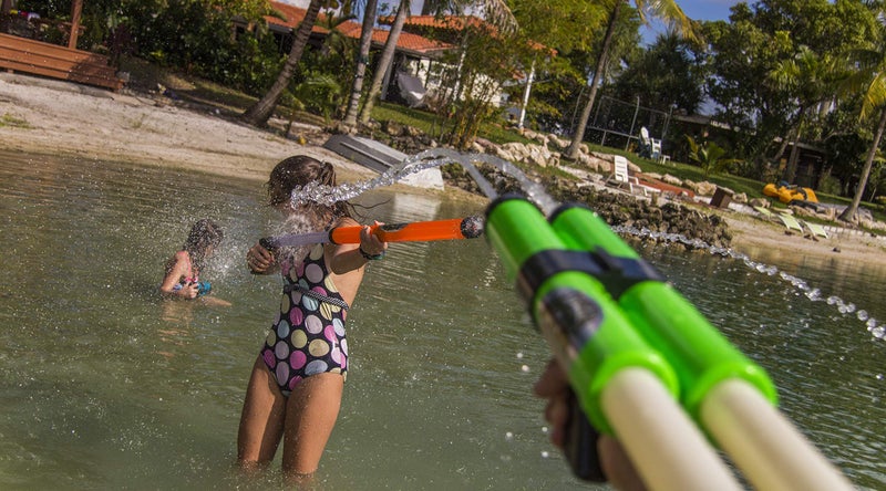 Stream Machine Water Gun Launcher - Double Barrel Water Blaster - Squirt Gun for Outdoor Games - Swimming Pool Toys (Colors Vary) - Image 3