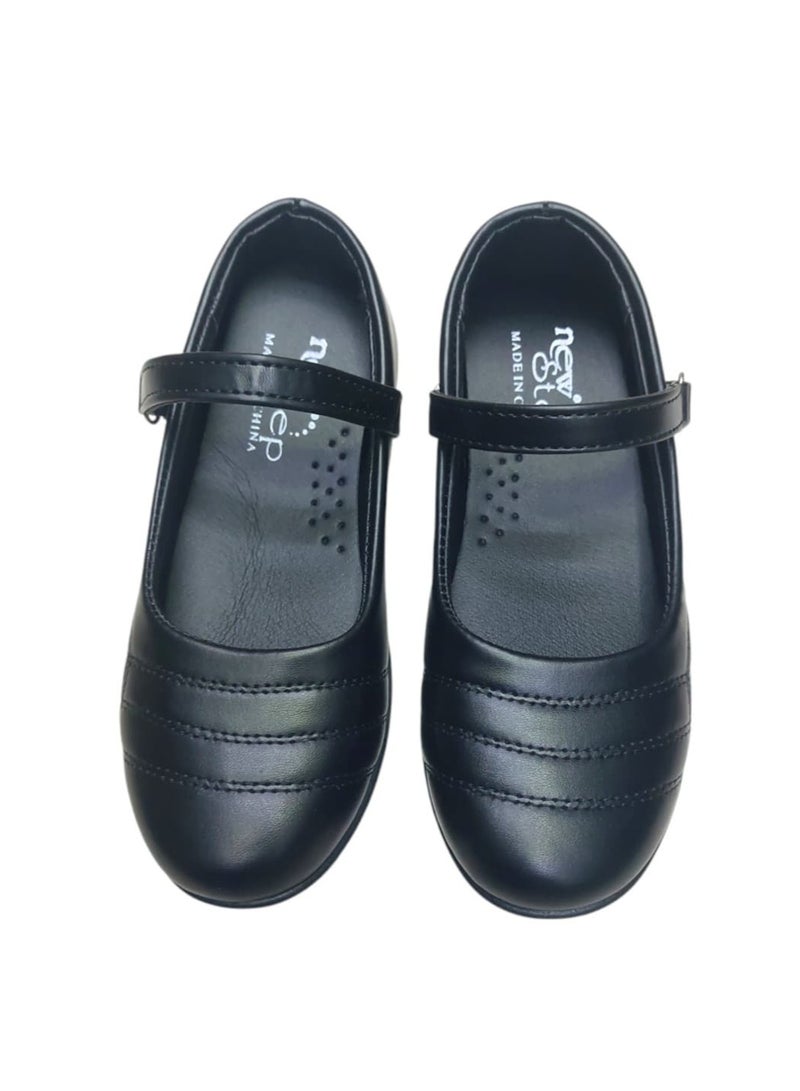 NEW STEP School black shoe for girls - Image 1