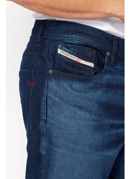 DIESEL Men 2005 D-Fining Regular Fit  Dark Wash Stretchable Denim, Navy  - Image 3