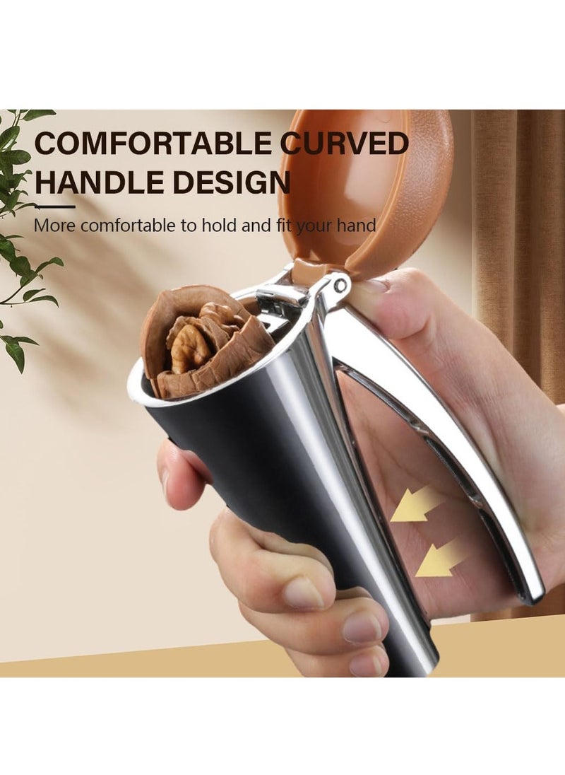 Bukela - Zinc Alloy Walnut Nut Shelling Tool, 360° Quick Shelling Tool Pecan Nut Cracker Tool, Vertical Walnut Clamp Funnel Walnut Peeling Tool Reusable Kitchen Tools for Most Nuts (Upgrade Large) - Image 1