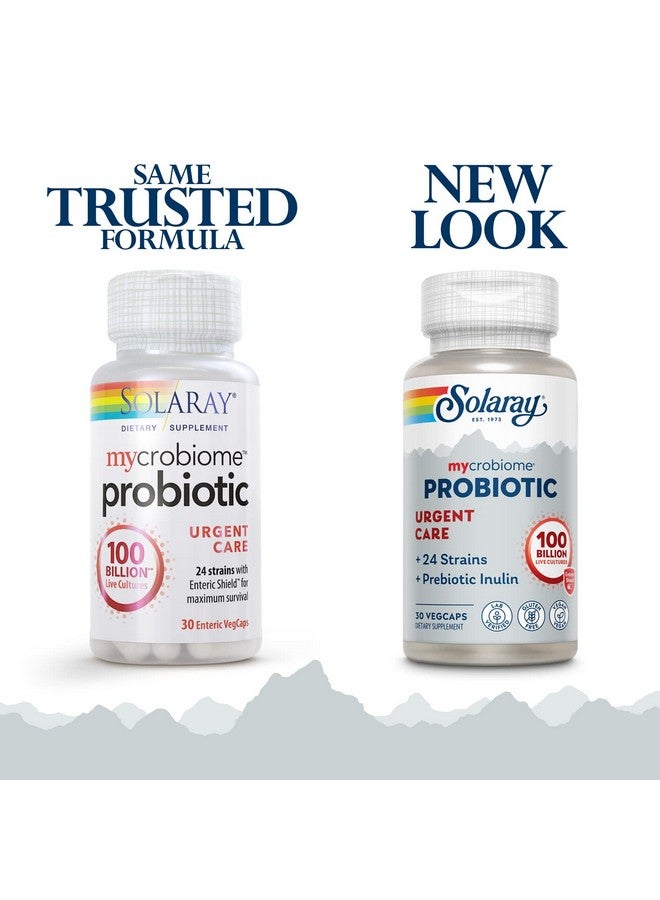 SOLARAY Mycrobiome Probiotic Urgent Care | Formulated to Support Healthy Digestion, Immune Function & More | 100 Billion CFU | 30 VegCaps - Image 2