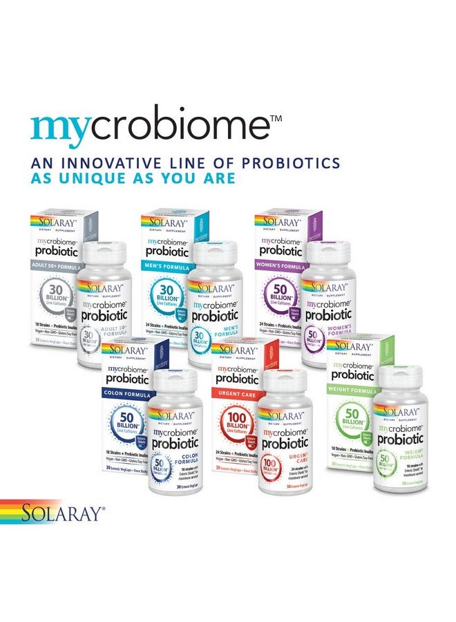 SOLARAY Mycrobiome Probiotic Urgent Care | Formulated to Support Healthy Digestion, Immune Function & More | 100 Billion CFU | 30 VegCaps - Image 4