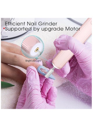 Electric Nail Drill, Professional Nail File Manicure Pedicure Kit, Cordless Electric Nail File Set, Rechargeable Pedicure Tools for feet, 3 Speeds Hand Foot Care Nail Drill for Thick Nail Toenail Cuticle - view 4