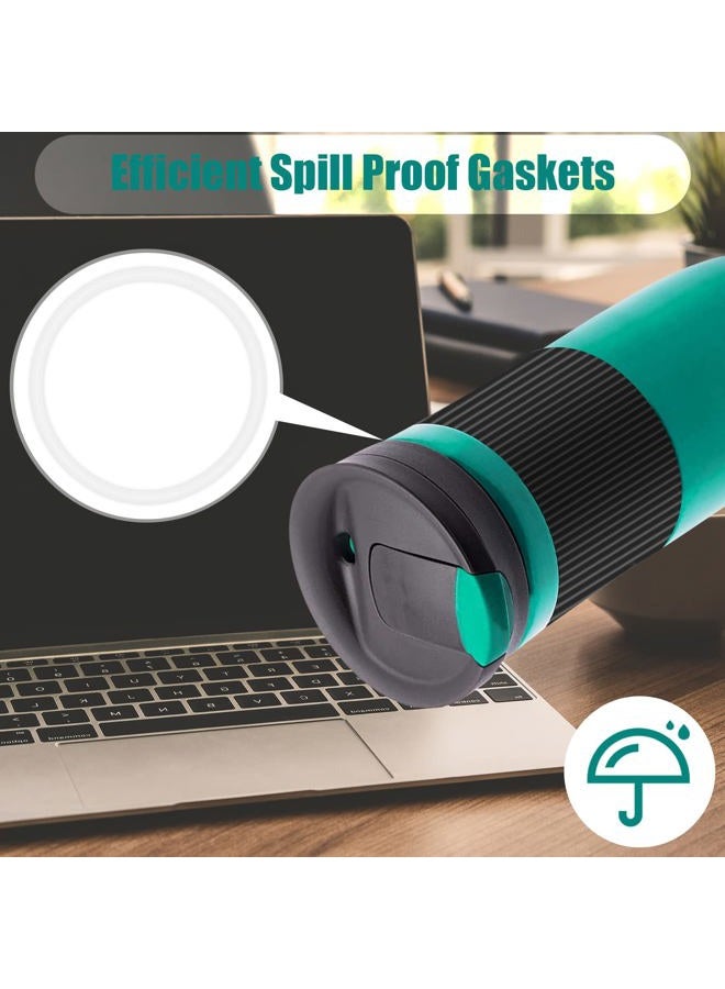KINBOM 6pcs Replacement Rubber Lid Seals Compatible with 16 & 20 oz Contigo Snapseal Byron Travel Mug, Leak-Proof Rubber Seals Lid Gaskets Replacement for Contigo Mugs (Transparent White) - Image 3