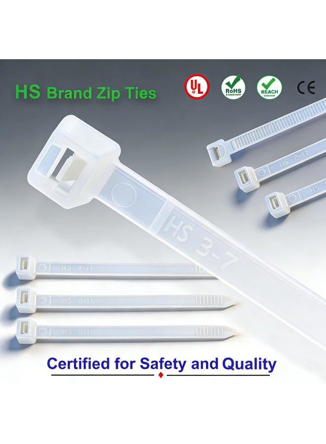 HS Nylon Wire Ties Green Zip Ties 1000 Pieces 18 Lbs Plastic Cable Ties 4 Inch,Outdoor Purpose - Image 4