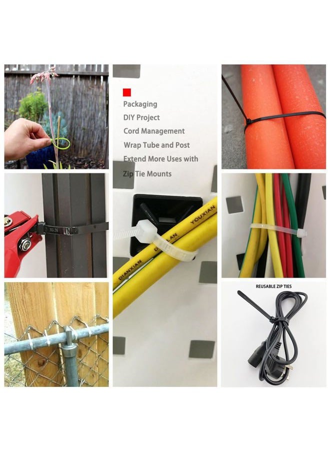 HS Nylon Wire Ties Green Zip Ties 1000 Pieces 18 Lbs Plastic Cable Ties 4 Inch,Outdoor Purpose - Image 5
