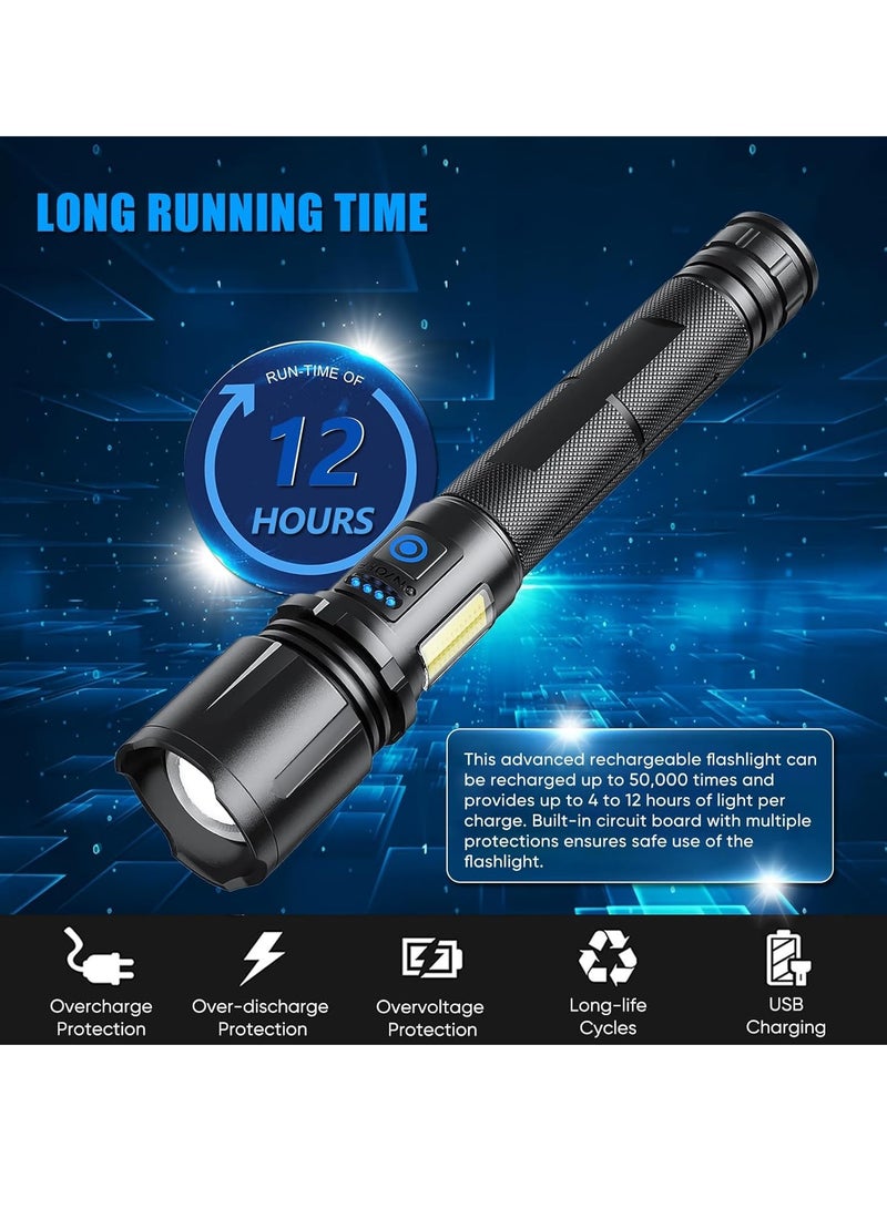 P120 Rechargeable Flashlight With 3 Lighting Modes and Water Resistant  - Image 5