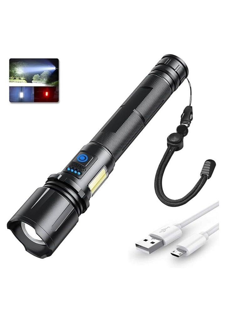 P120 Rechargeable Flashlight With 3 Lighting Modes and Water Resistant  - Image 1