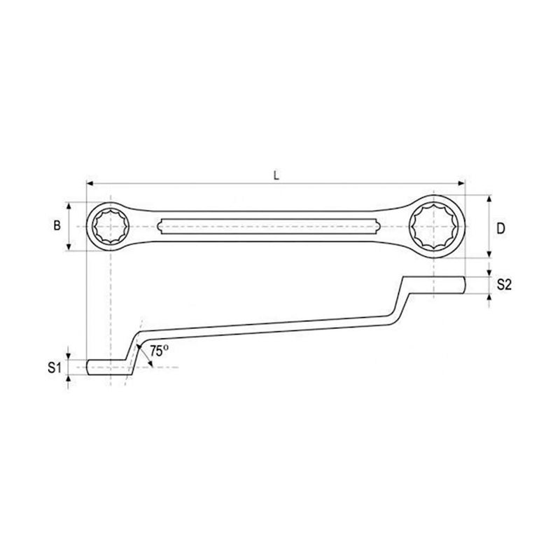 Yato Yato YT02333 BiHexagonal Ring Spanner 46X50mm Power toolshand ToolsIndustrial ToolsSpanner AdjustableSpanner Wrench Multicolour - Image 2