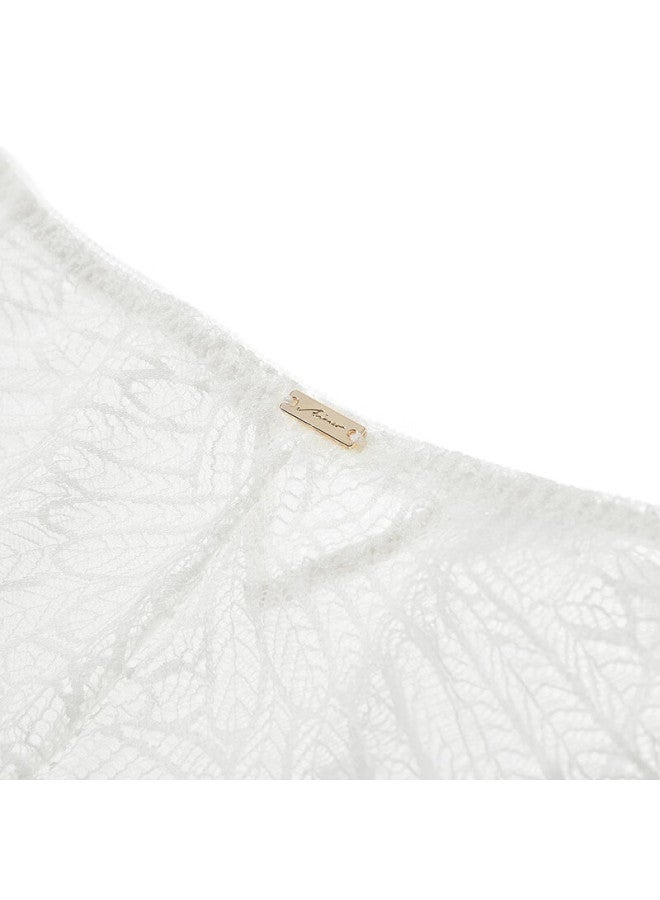 Aimer Women's Underwear Yan Yu Mid-waist Boxer Briefs Am23b941-s Pearl White 140 160 - Image 2