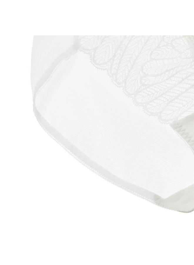 Aimer Women's Underwear Yan Yu Mid-waist Boxer Briefs Am23b941-s Pearl White 140 160 - Image 3
