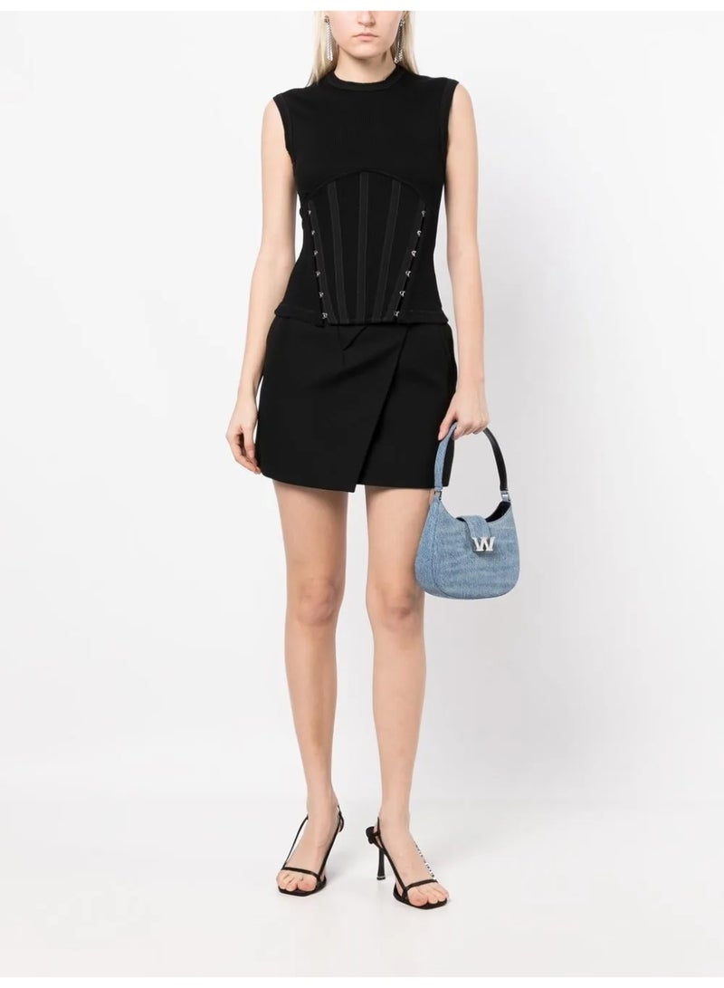 alexanderwang W Legacy Buckle Denim Handbag - Image 3