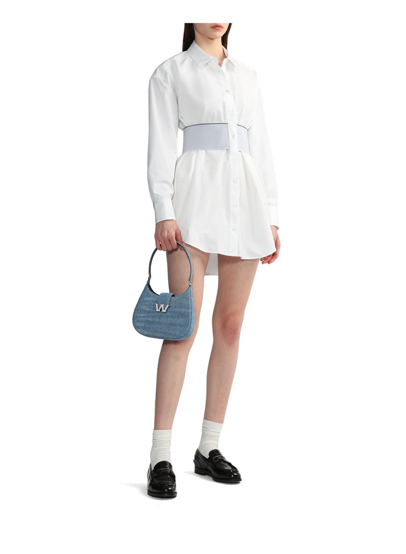 alexanderwang W Legacy Buckle Denim Handbag - Image 4