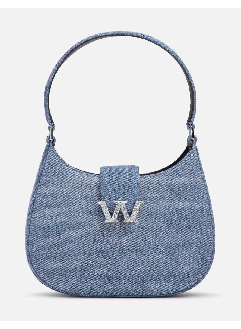 alexanderwang W Legacy Buckle Denim Handbag - Image 1