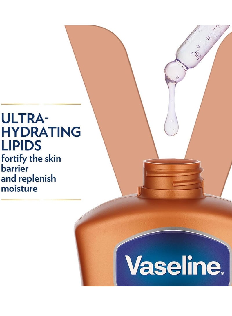 Vaseline Body Lotion Cocoa Radiant with Cocoa Butter, Non-Greasy Formula, Restores Glow To Dull, Dry Skin, 400ml - Image 5