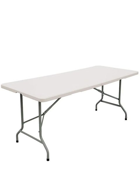 Folding dining table white/150 x 72 x 73cm