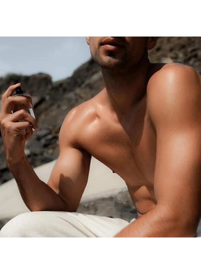 Salt & Stone Body Mist, Santal & Vetiver Scent, Skincare Infused Perfume Hair & Body Spray for Women and Men, Hydrating Fragrance with Glycerin and Red Algae, Vegan, Cruelty Free, 3.4 fl oz - Image 4