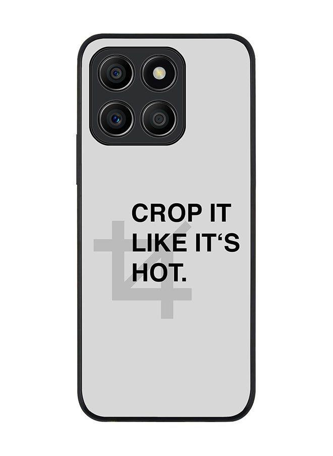Stylizedd - Rugged Black Edge Case for Honor X8b, Slim fit Soft Case Flexible Rubber Edges Anti Drop TPU Gel Thin Cover -  Crop It - Image 1