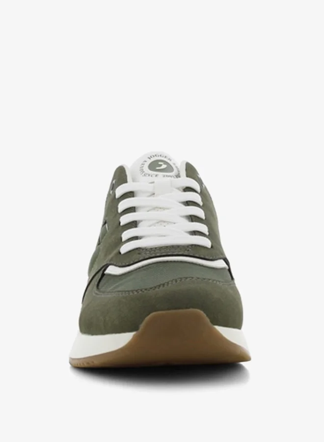 SJ Men's Textured Sneakers with Lace-Up Closure
