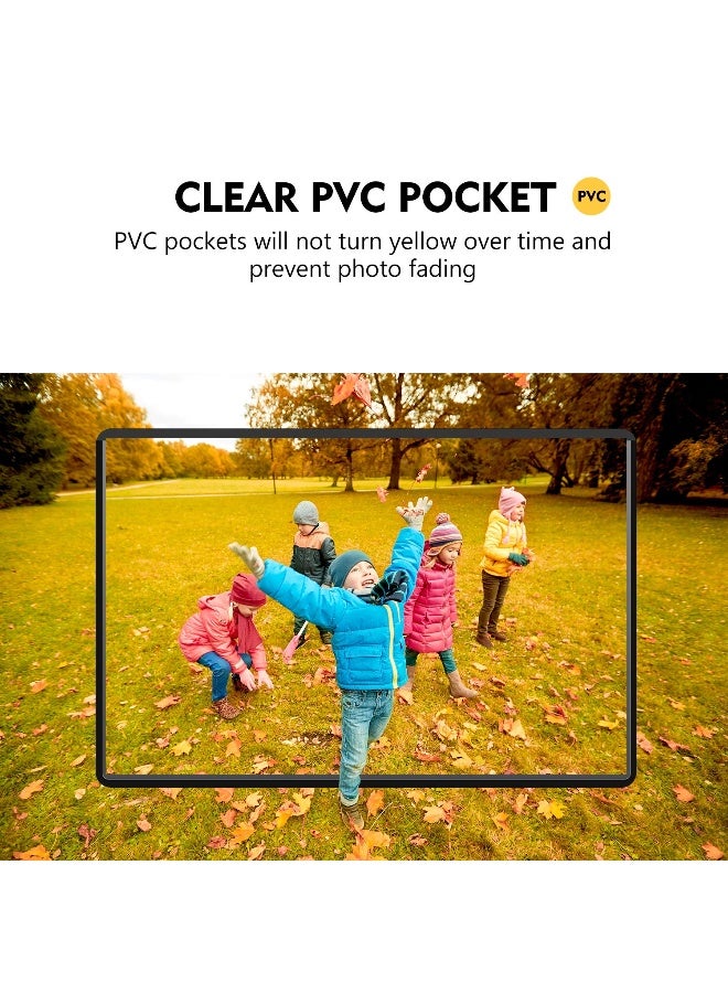 Magicfly Magicfly Magnetic Photo Frame Pack of 30 Fits 4 X 6 Inch Photos Magnetic Picture Frame with Clear Photo Pocket for Refrigerator Fridge Office Cabinet Black  - Image 2