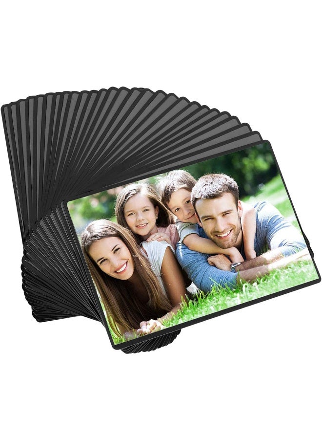 Magicfly Magicfly Magnetic Photo Frame Pack of 30 Fits 4 X 6 Inch Photos Magnetic Picture Frame with Clear Photo Pocket for Refrigerator Fridge Office Cabinet Black  - Image 5