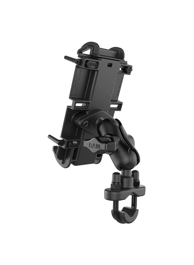 RAM Mounts Quick-Grip Large Phone Mount with Handlebar U-Bolt Base RAM-B-149Z-A-PD4U with Short Arm for Motorcycle, ATV/UTV, Bike - Image 3