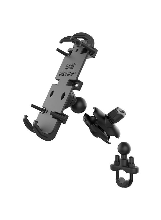 RAM Mounts Quick-Grip Large Phone Mount with Handlebar U-Bolt Base RAM-B-149Z-A-PD4U with Short Arm for Motorcycle, ATV/UTV, Bike - Image 2