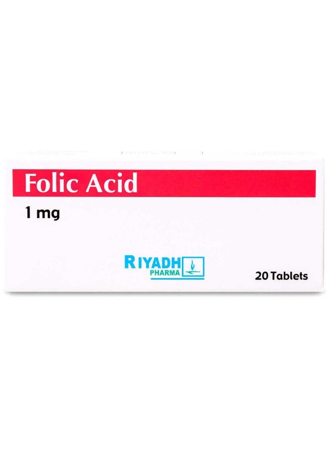 FOLIC Folic Acid 1 Mg 20 Tablets