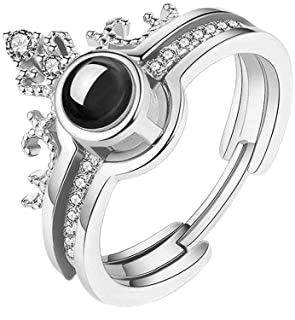 Natali Valentine Love Gift Combo Artificial Golden Rose I Love You Ring - Image 3