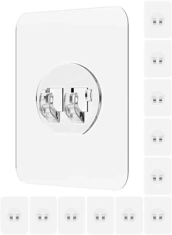 Jovware حامل دش لاصق من جوفوار - عبوة من 12 خطافًا سلكيًا، رف قوي ذاتي اللصق للحمام وحوض المطبخ، يُثبت على الحائط - Image 1