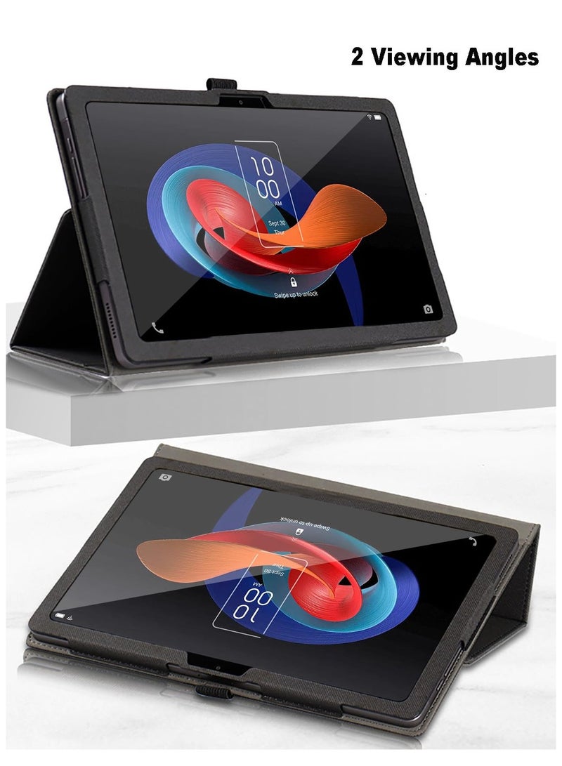 عام حالة لوح TCL Tab 10 Gen 2، مقاس 10.4 بوصة، غطاء لوح TCL Tab 10 Gen 2، حامل قابض مع حامل قلم ورباط معصم، حماية كاملة - Image 2