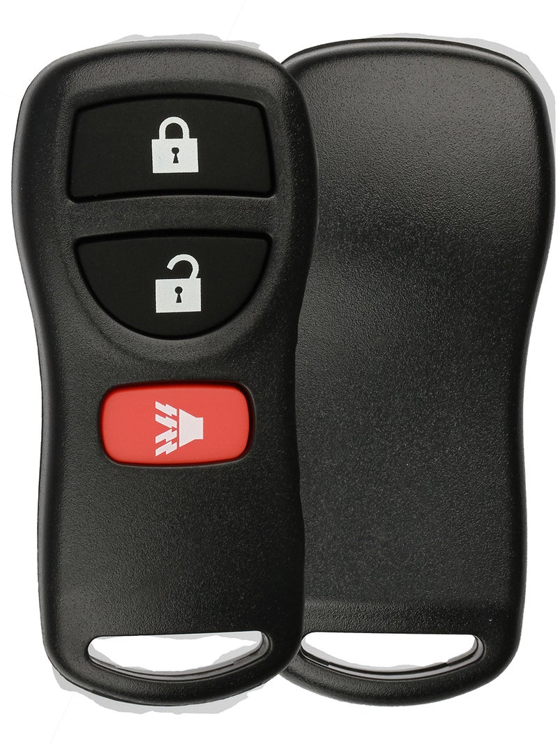 KeylessOption Just the Case Keyless Entry Remote Key Fob Shell - Black - Image 2