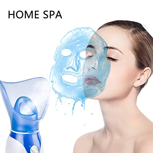 Seneryla Face Steamer for Facial Deep Cleaning, Facial Steamer for Women, 2 Modes Nano Ionic Facial Steamer for Unclogs Pores, Hydrating, Blue(Include Blackhead Remover Kit, Brush, Headband) - Image 2