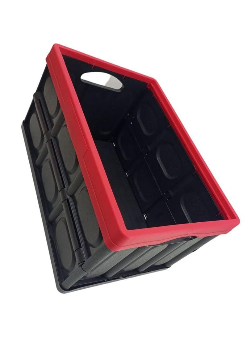 DRAMA HOME - Folding Storage Box Black/Red 42X29X23cm - Image 1