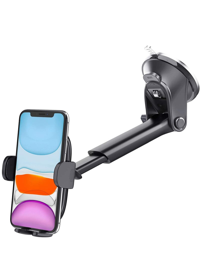 ELTRAZONE Car Mobile Phone Holder Car Suction Cup, 360 Car Mobile Phone Holder for Dashboard Windscreen, Universal Smartphone Holder Car for iPhone 13/12/11 Pro Max, Samsung s21/a20 etc - Image 2