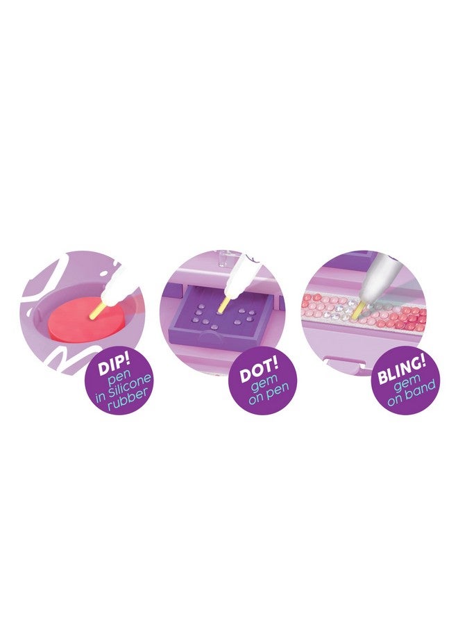 Blingle Bands Diy Gem Friendship Bracelet, 8 Band Deluxe Studio - Arts & Craft Activity For Ages 7 And Up - Image 4