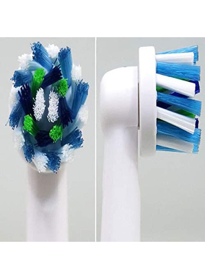 VIUAUAX Lazy Electric Toothbrush Head Soft Bristles Ceaning Small Brush Head,Compatible with Oral-B Electric Toothbrush Head (4 pieces) Cross Action Toothbrush Heads Compatible with Oral-B Devices - 4 Pieces - Image 4