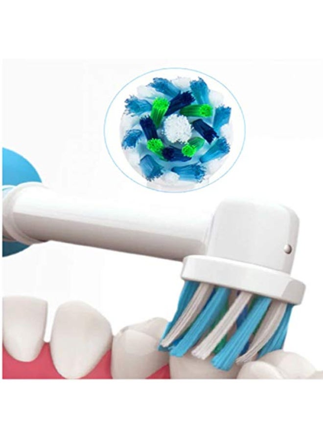 VIUAUAX Lazy Electric Toothbrush Head Soft Bristles Ceaning Small Brush Head,Compatible with Oral-B Electric Toothbrush Head (4 pieces) Cross Action Toothbrush Heads Compatible with Oral-B Devices - 4 Pieces - Image 5