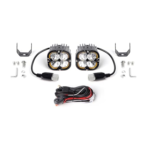 EXZEIT 120W 3Inch Lights Pods with DRL, 12000LM Driving LED Pods Ditch Lights, Bright Auxiliary lights for 4Runners Truck Cars Offroad,12V/24V - Image 5