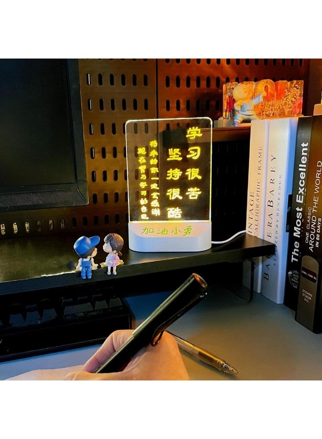 NYRWANA DIY 3D Writing Board with Pen & Light | 11 x 17.5 x 5.5 cm | Led Writing Pad, Writing Pad with Light, Acrylic Board, Table Lamp, Home & Office Decor Items, Gift - Image 1