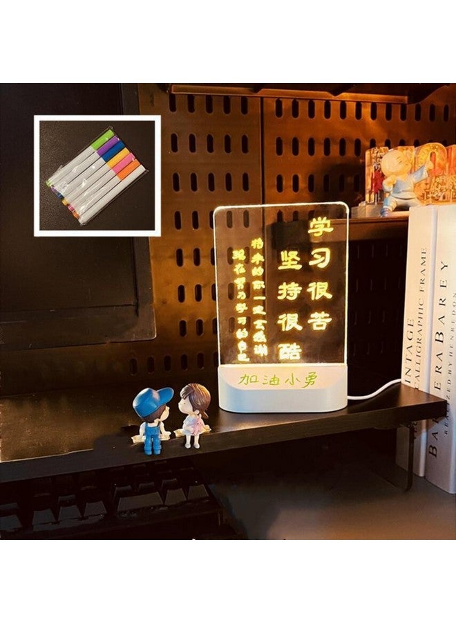NYRWANA DIY 3D Writing Board with Pen & Light | 11 x 17.5 x 5.5 cm | Led Writing Pad, Writing Pad with Light, Acrylic Board, Table Lamp, Home & Office Decor Items, Gift - Image 3
