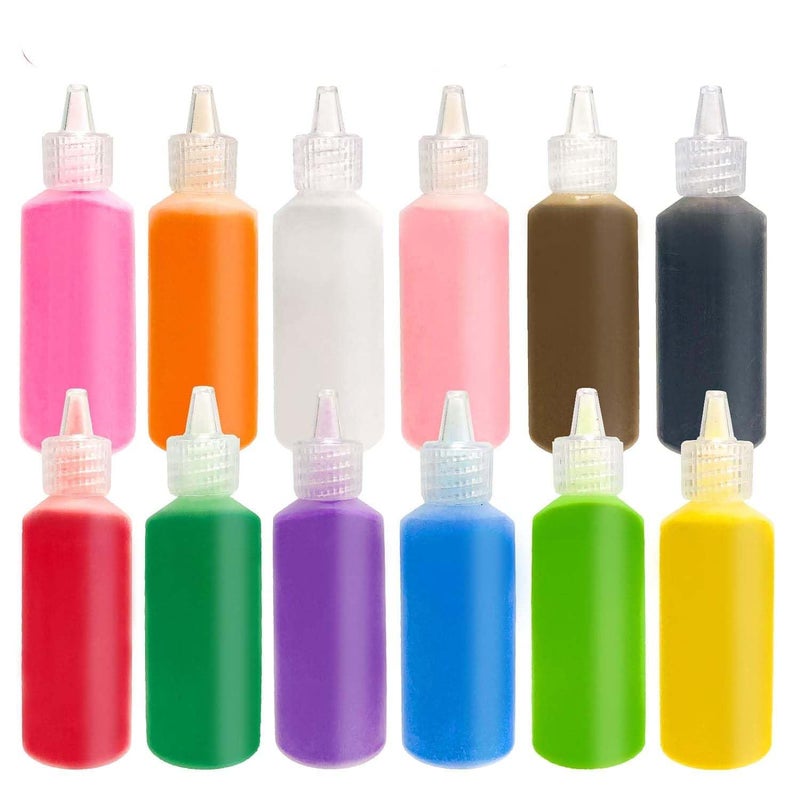 PMW - Crafty Sand Bottles DIY Arts and Crafts Kit - Colour Sand for Kids' Art, Terrarium Play, Drawing Sandbox, Wedding Decorations - 12 Colours - 1.76 OZ Per Bottle - Image 1