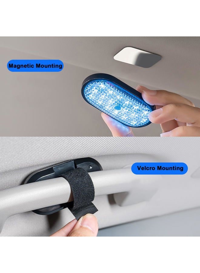 CYDZSW Car LED Dome Lights Interior Wireless,Trunk Light,USB Rechargeable Battery Powered Inside Ceiling Roof Light for Cars RV UTV and Truck (18LED) - Image 3