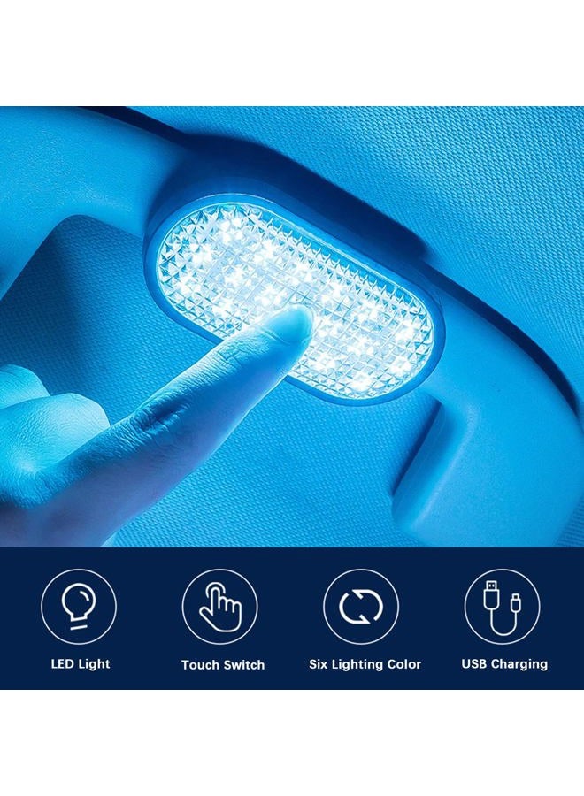 CYDZSW Car LED Dome Lights Interior Wireless,Trunk Light,USB Rechargeable Battery Powered Inside Ceiling Roof Light for Cars RV UTV and Truck (18LED) - Image 2