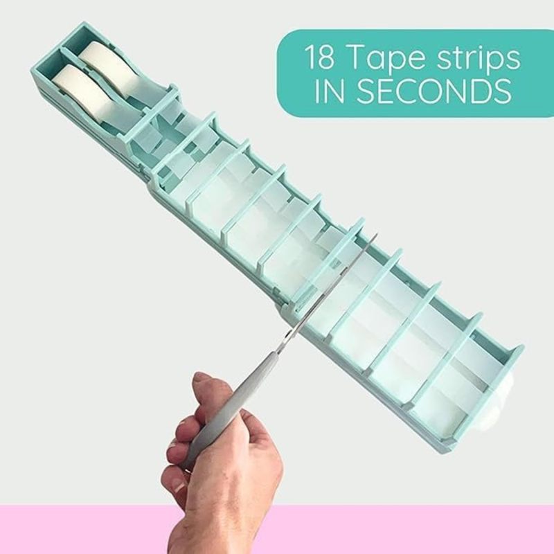 Foldable Portable Tape Dispenser: Double Roll, Premium Shockproof Wear-Resistant Plastic, Multi-Type Tape & Ribbon Compatible, for Gift Wrapping, Packaging, Crafting Projects & On-the-Go Use - Image 3