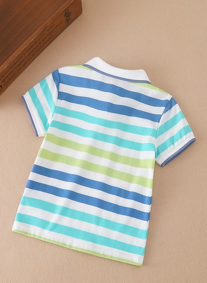 KUYEEBEAR Boys Streak Short Sleeve Polo Shirt  - Image 2