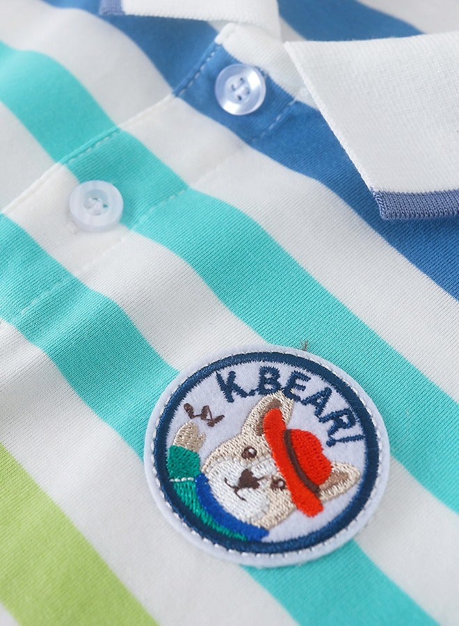 KUYEEBEAR Boys Streak Short Sleeve Polo Shirt  - Image 4