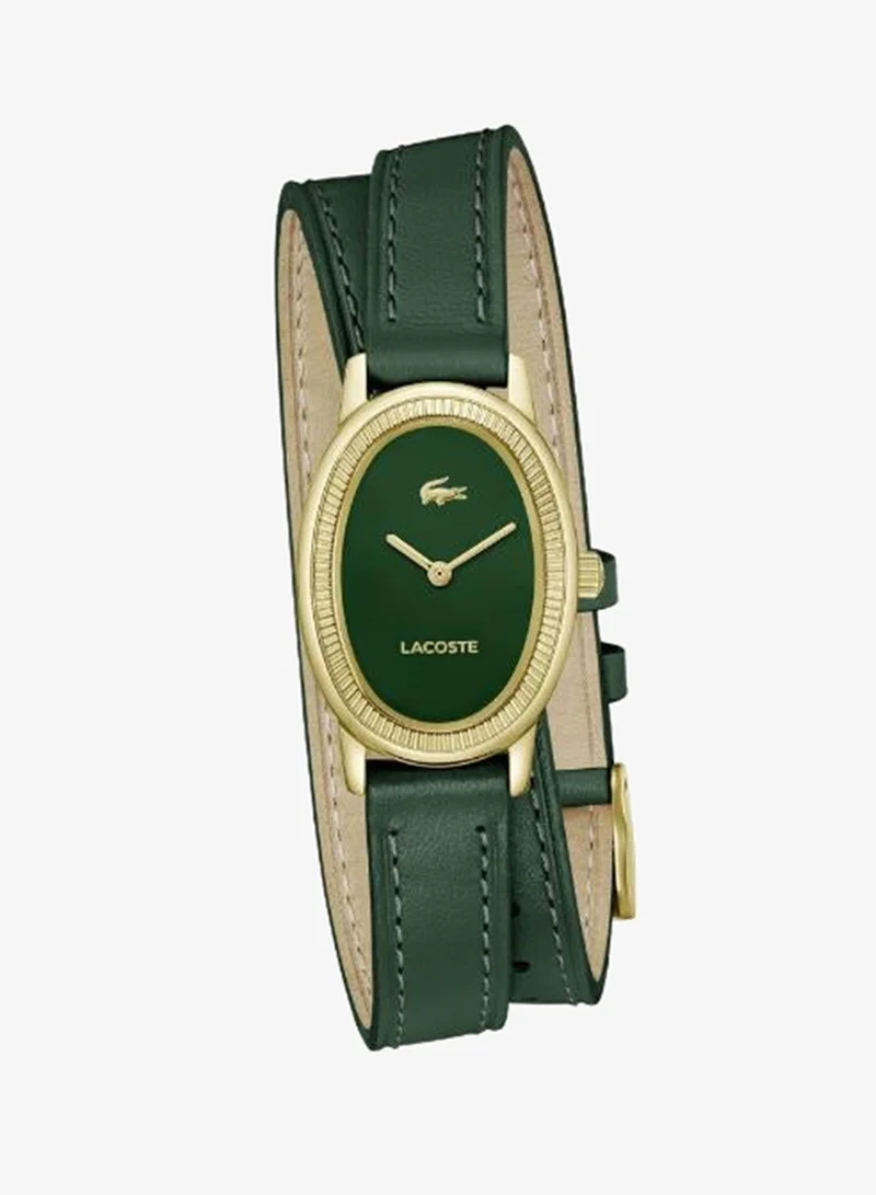 Quartz Analog Watch with Leather Strap