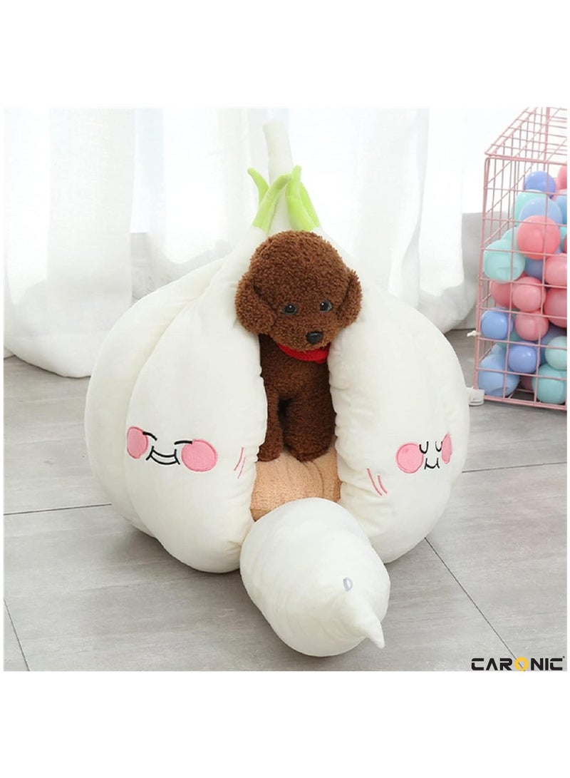 CARONIC Beds For Indoor Cats And Small Dog With Anti-Slip Bottom With Hanging Toy With Removable Cotton Pad Super Soft Calming Pet Sofa  - Image 3